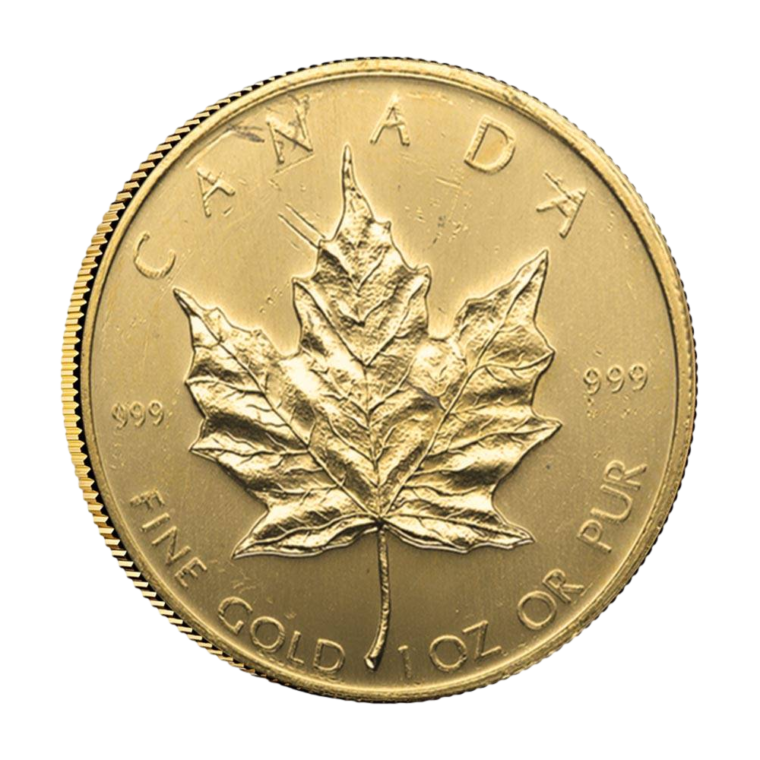 1 Oz Canadian Gold Maple Leaf Coin Random Year Abrasions Prospect Fine Metals